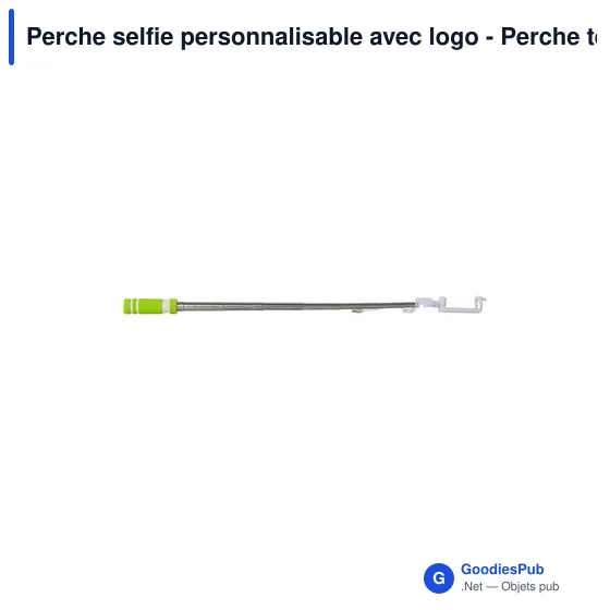 Perche selfie personnalisable avec logo - Perche téléscopique Ursula - Image 7