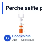 Perche selfie personnalisable avec logo - Perche téléscopique Ursula - Miniature 8