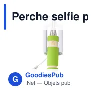 Perche selfie personnalisable avec logo - Perche téléscopique Ursula - Miniature 10