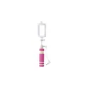 Variante rose - Perche selfie personnalisable avec logo - Perche téléscopique Ursula