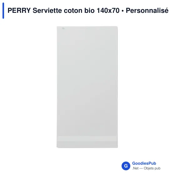 PERRY Serviette coton bio 140x70 - Image 2