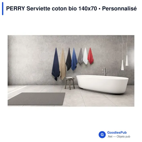 PERRY Serviette coton bio 140x70 - Image 5