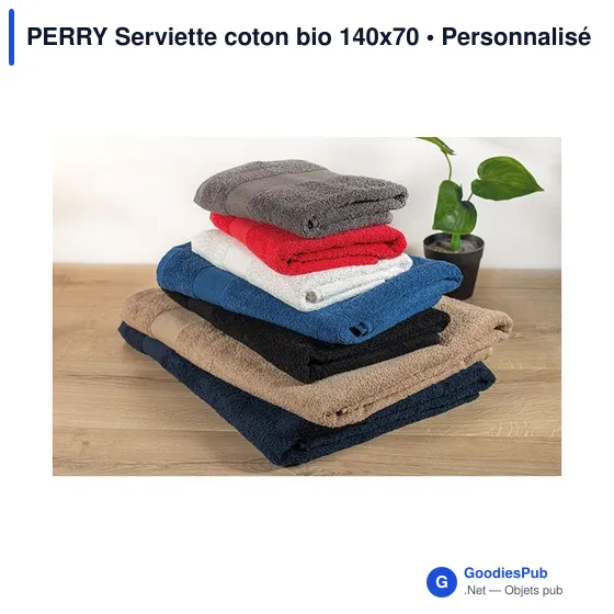 PERRY Serviette coton bio 140x70 - Image 9