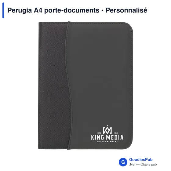 Porte-documents A4 personnalisable Perugia avec logo - Image 3