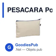 PESACARA Pochette en coton 340 gr/m² - Miniature 1