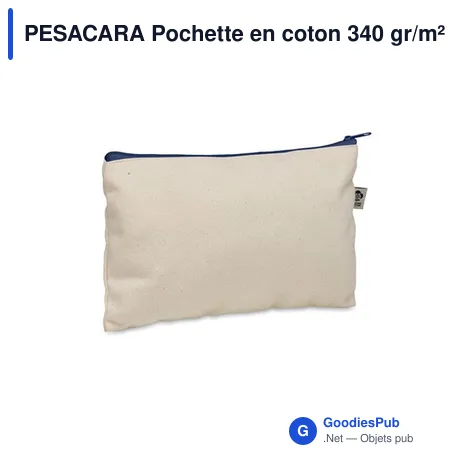 PESACARA Pochette en coton 340 gr/m²