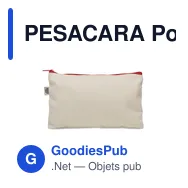 PESACARA Pochette en coton 340 gr/m² - Miniature 7