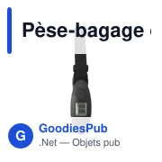 Pèse-bagage digital en plastique Landon - Miniature 1