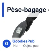 Pèse-bagage digital en plastique Landon - Miniature 2
