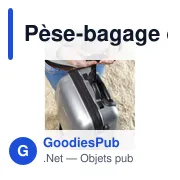 Pèse-bagage digital en plastique Landon - Miniature 3