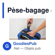 Pèse-bagage digital en plastique Landon - Miniature 4