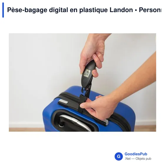 Pèse-bagage digital en plastique Landon - Image 4