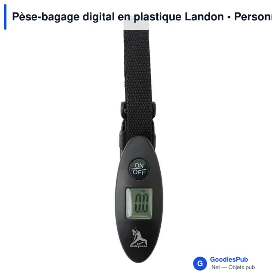 Pèse-bagage digital en plastique Landon - Image 5