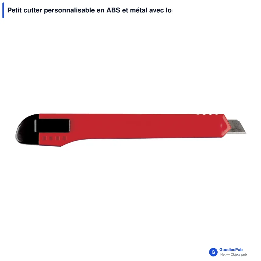 Petit cutter personnalisable en ABS et métal avec logo - 4 coloris - Image 2