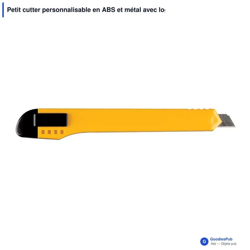 Petit cutter personnalisable en ABS et métal avec logo - 4 coloris - Image 3