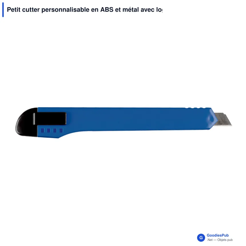 Petit cutter personnalisable en ABS et métal avec logo - 4 coloris - Image 4