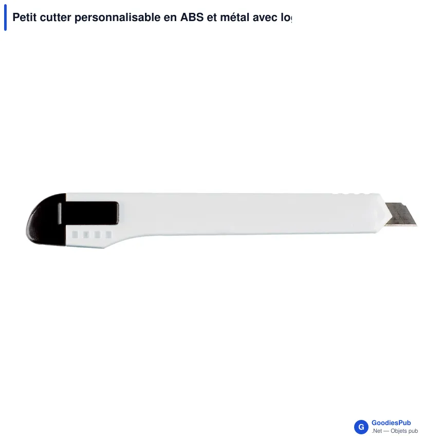Petit cutter personnalisable en ABS et métal avec logo - 4 coloris - Image 5