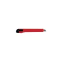 Variante Rouge - Petit cutter personnalisable en ABS et métal avec logo - 4 coloris