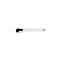 Variante Blanc - Petit cutter personnalisable en ABS et métal avec logo - 4 coloris