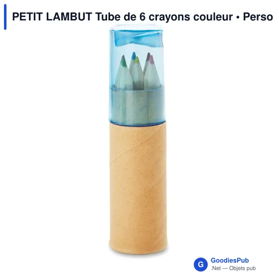 PETIT LAMBUT Tube de 6 crayons couleur - Image 1