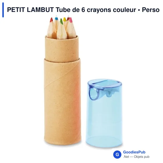PETIT LAMBUT Tube de 6 crayons couleur - Image 2