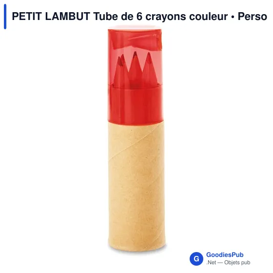 PETIT LAMBUT Tube de 6 crayons couleur - Image 4