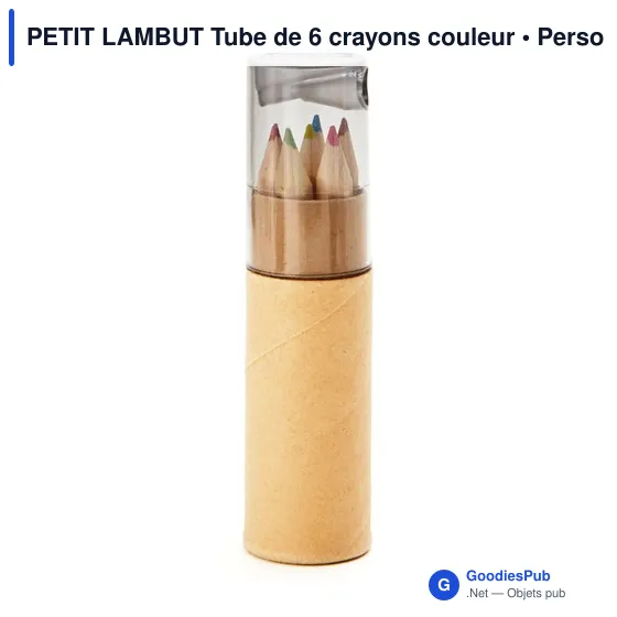 PETIT LAMBUT Tube de 6 crayons couleur - Image 5