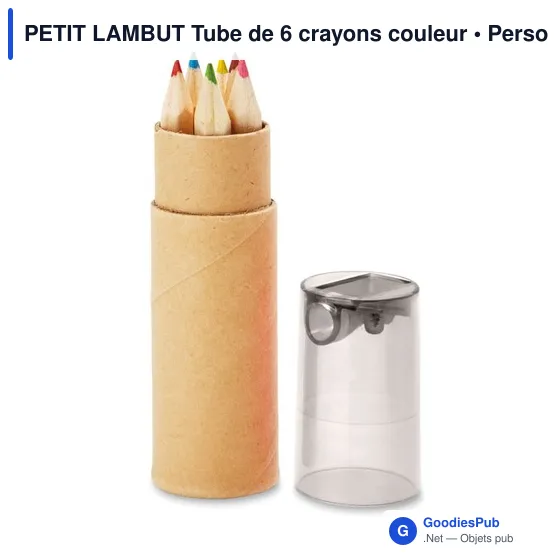 PETIT LAMBUT Tube de 6 crayons couleur - Image 6