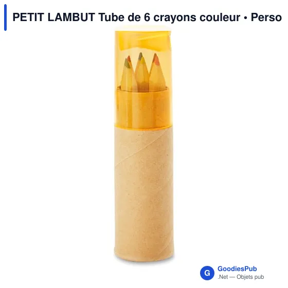 PETIT LAMBUT Tube de 6 crayons couleur - Image 7
