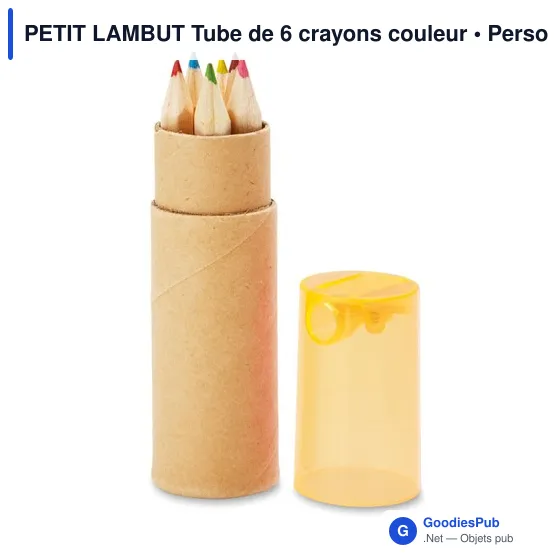 PETIT LAMBUT Tube de 6 crayons couleur - Image 8