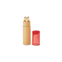 Variante rouge transparent - PETIT LAMBUT Tube de 6 crayons couleur