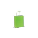 Variante Vert clair - Sac en papier kraft personnalisable 120 g/m² avec logo - Petit format
