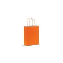 Variante Orange - Sac en papier kraft personnalisable 120 g/m² avec logo - Petit format