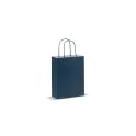 Variante Bleu foncé - Sac en papier kraft personnalisable 120 g/m² avec logo - Petit format