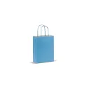 Variante Bleu clair - Sac en papier kraft personnalisable 120 g/m² avec logo - Petit format