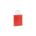Variante Rouge - Sac en papier kraft personnalisable 120 g/m² avec logo - Petit format