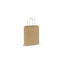 Variante Marron clair - Sac en papier kraft personnalisable 120 g/m² avec logo - Petit format