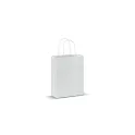 Variante Blanc - Sac en papier kraft personnalisable 120 g/m² avec logo - Petit format