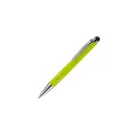 Variante Vert clair - Petit stylo bille personnalisable en aluminium avec stylet avec logo - Mini Stylet