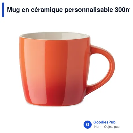 Mug en céramique personnalisable 300ml avec logo - PEZE