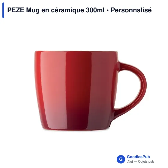 Mug en céramique personnalisable 300ml avec logo - PEZE - Image 8