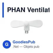 PHAN Ventilateur USB portable - Miniature 2
