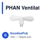PHAN Ventilateur USB portable - Miniature 3