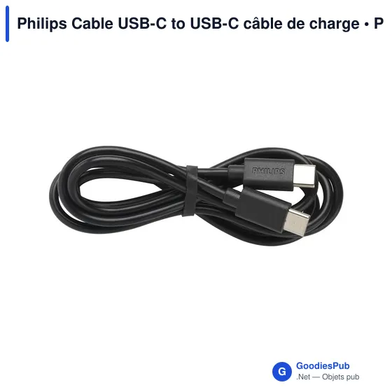 Câble USB-C personnalisable avec logo - Philips - Image 1