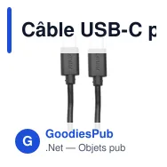 Câble USB-C personnalisable avec logo - Philips - Miniature 2