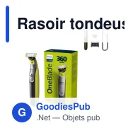 Rasoir tondeuse personnalisable Philips OneBlade 360 avec logo - OneBlade 360 - Miniature 1