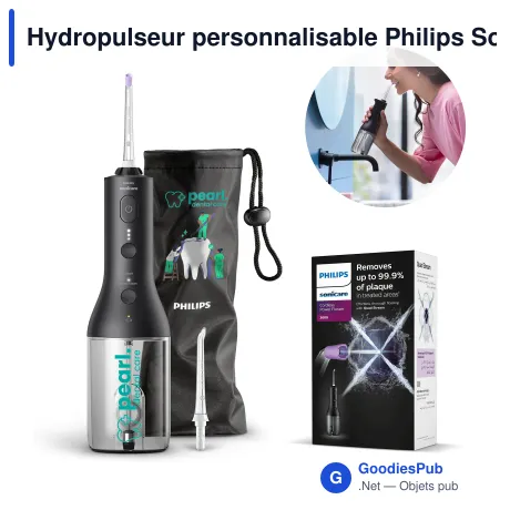 Hydropulseur personnalisable Philips Sonicare sans fil avec logo - Power Flosser 3000
