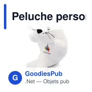 Peluche personnalisable Phoque avec logo - Zeal - Miniature 1