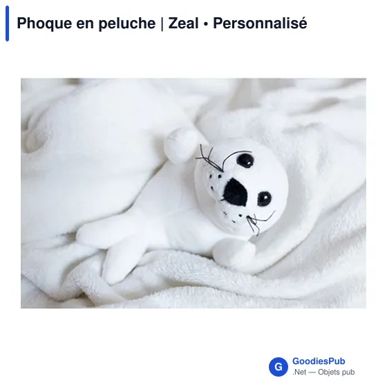 Peluche personnalisable Phoque avec logo - Zeal - Image 2