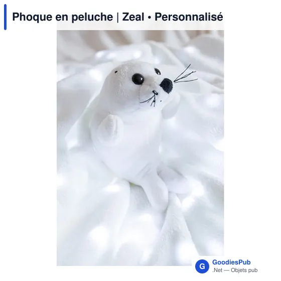 Peluche personnalisable Phoque avec logo - Zeal - Image 6